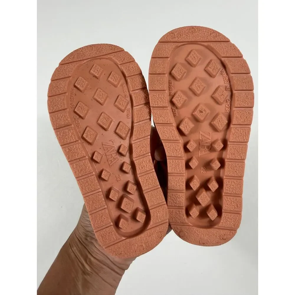 Zara Kids Fisherman Jelly Sandals Blush Pink EU 22 (US Toddler 6)
